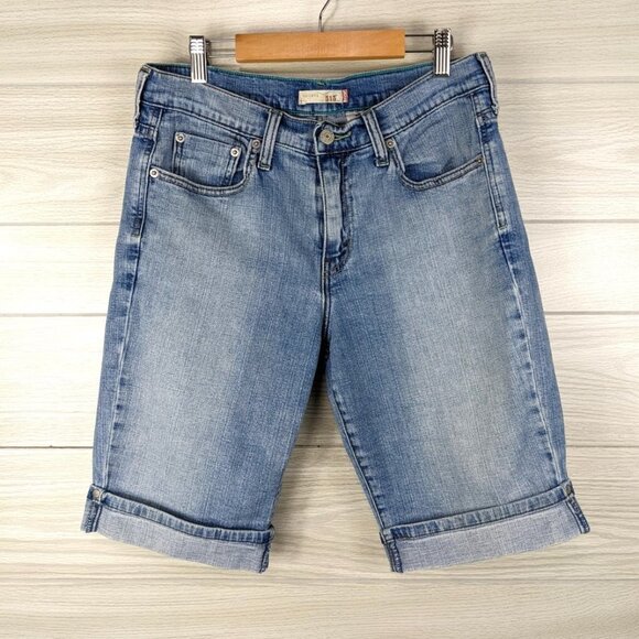 LEVI'S 515 Cuffed Denim Bermuda Shorts 8 - Picture 4 of 4